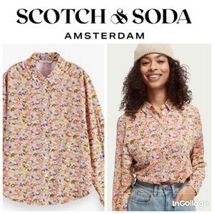 Scotch & Soda Multicolor Floral Button Down Shirt